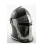 Aroush Barbuta Viking Battle Knight Helmet (Black Finish)