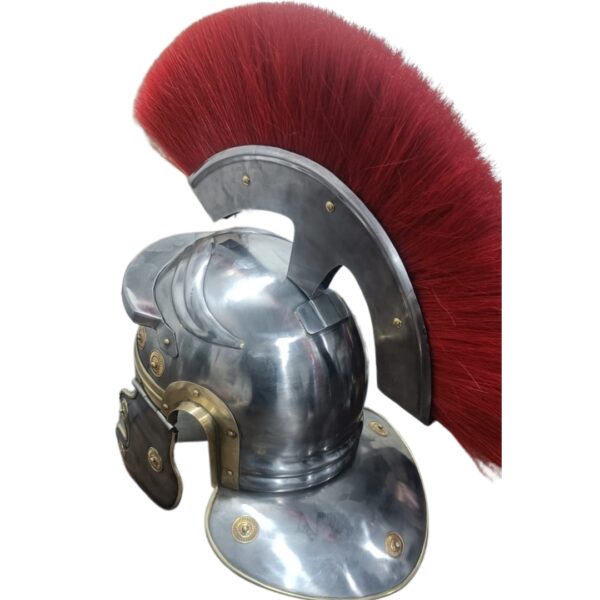 Aroush Roman Centurion Helmet Armor with Red Plume